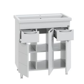 Напольная тумба под раковину Санта Родос 206015 80 см белый